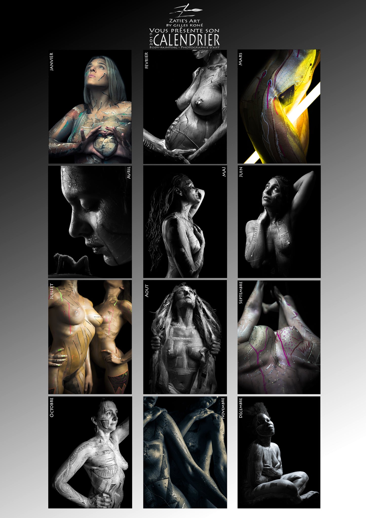 Bodypainting Calendar 2019