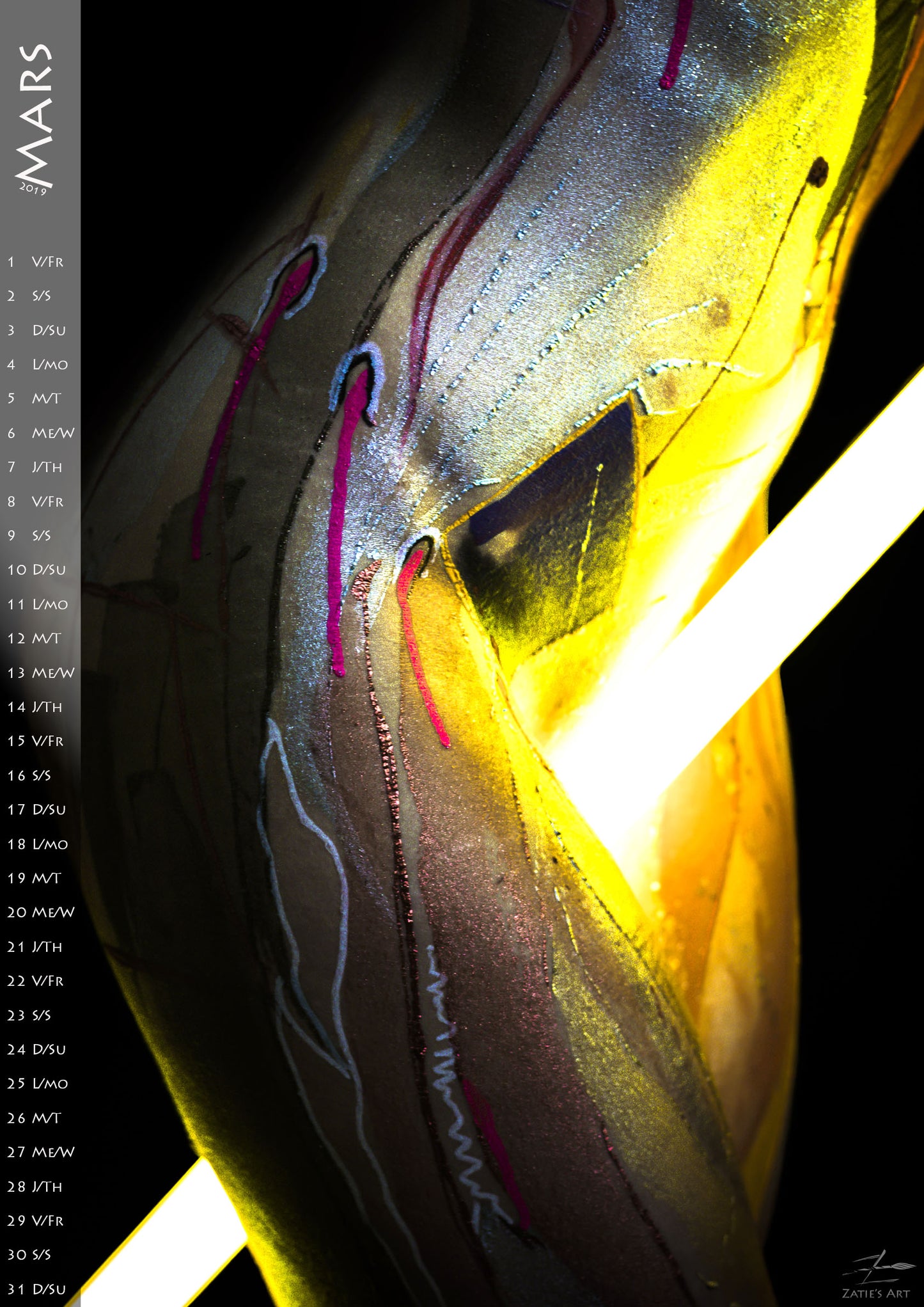 Bodypainting Calendar 2019