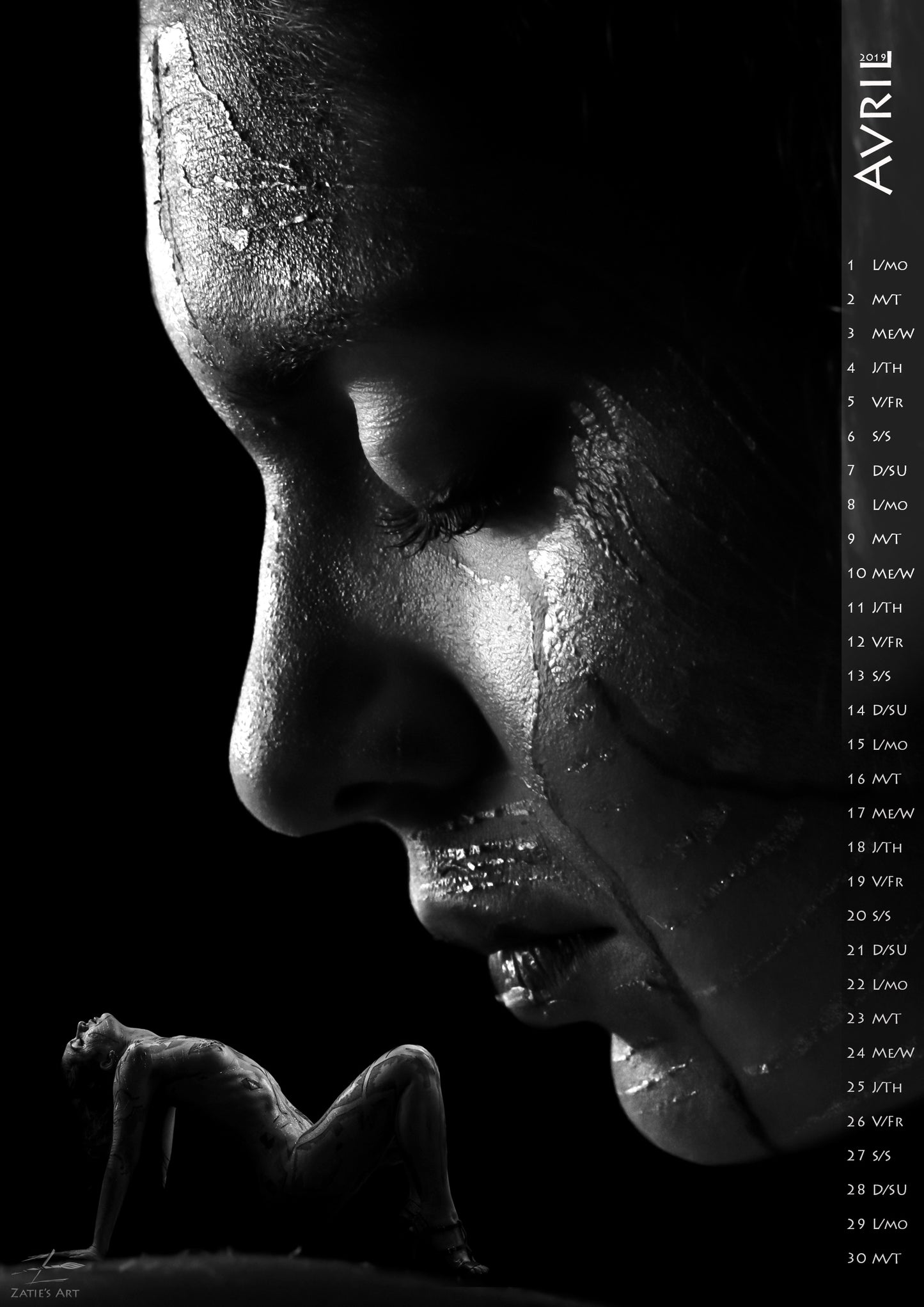 Bodypainting Calendar 2019