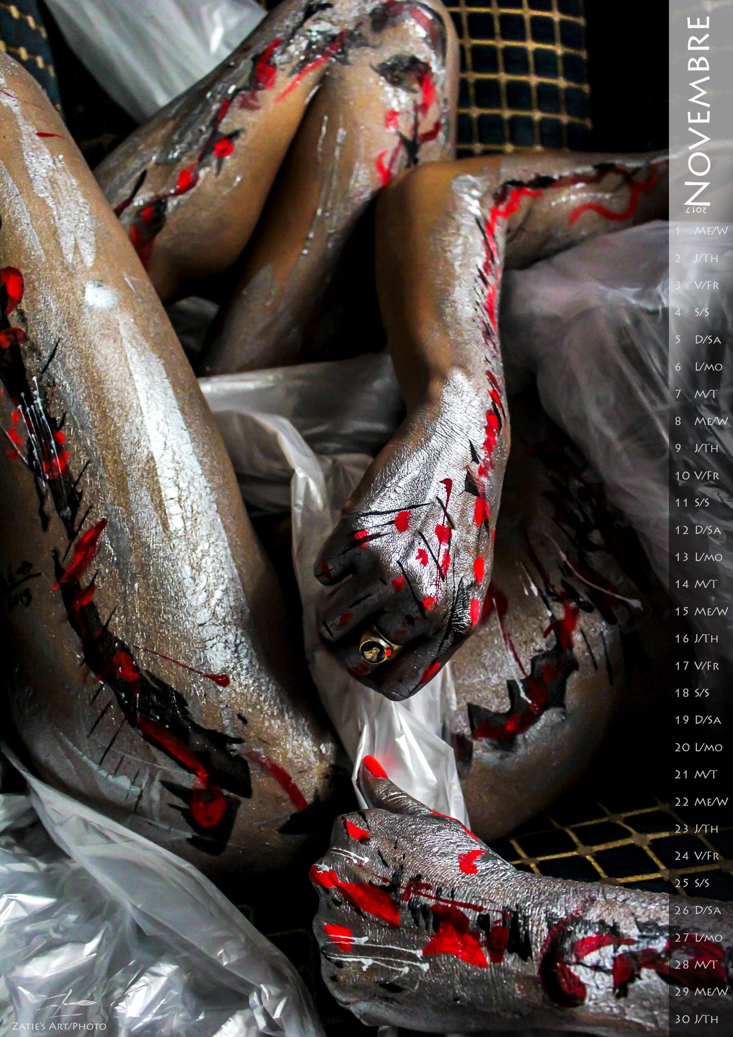 Bodypainting Calendar 2017