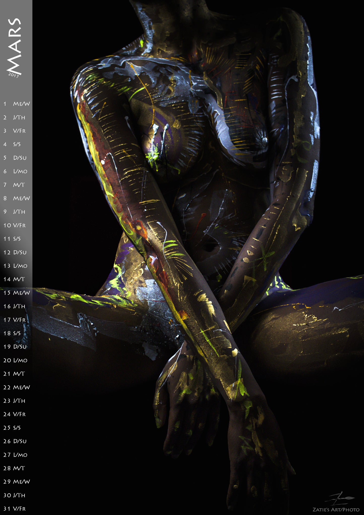 Bodypainting Calendar 2017