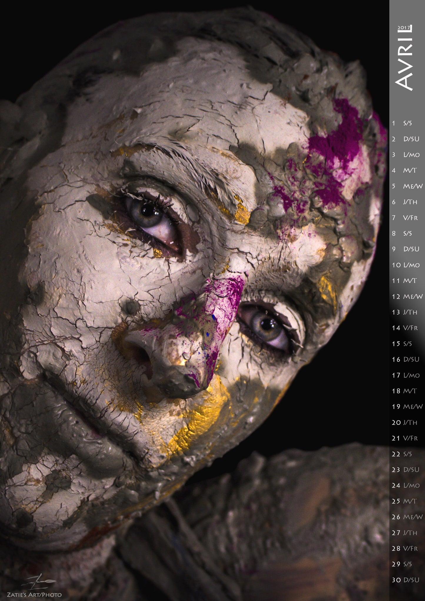 Bodypainting Calendar 2017