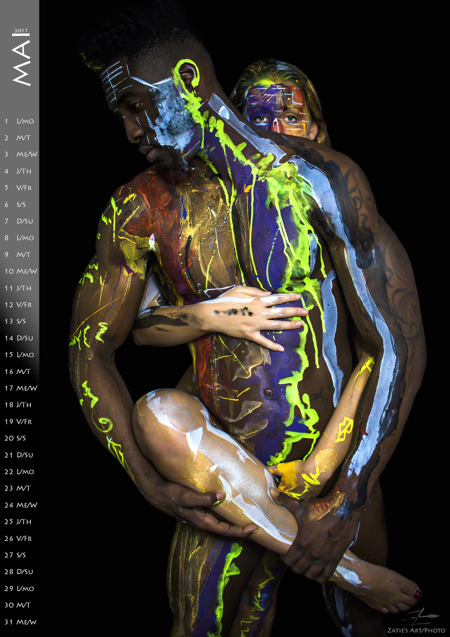 Bodypainting Calendar 2017