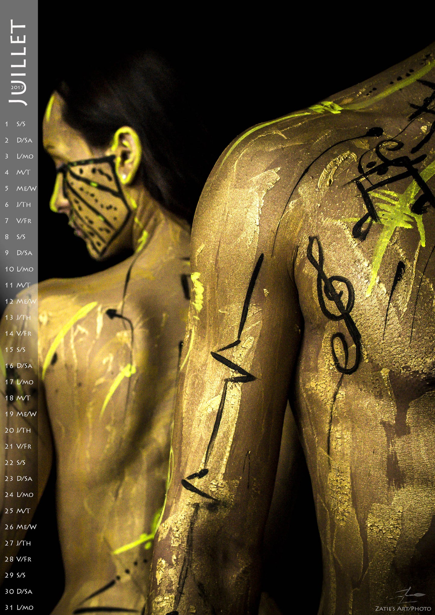 Bodypainting Calendar 2017