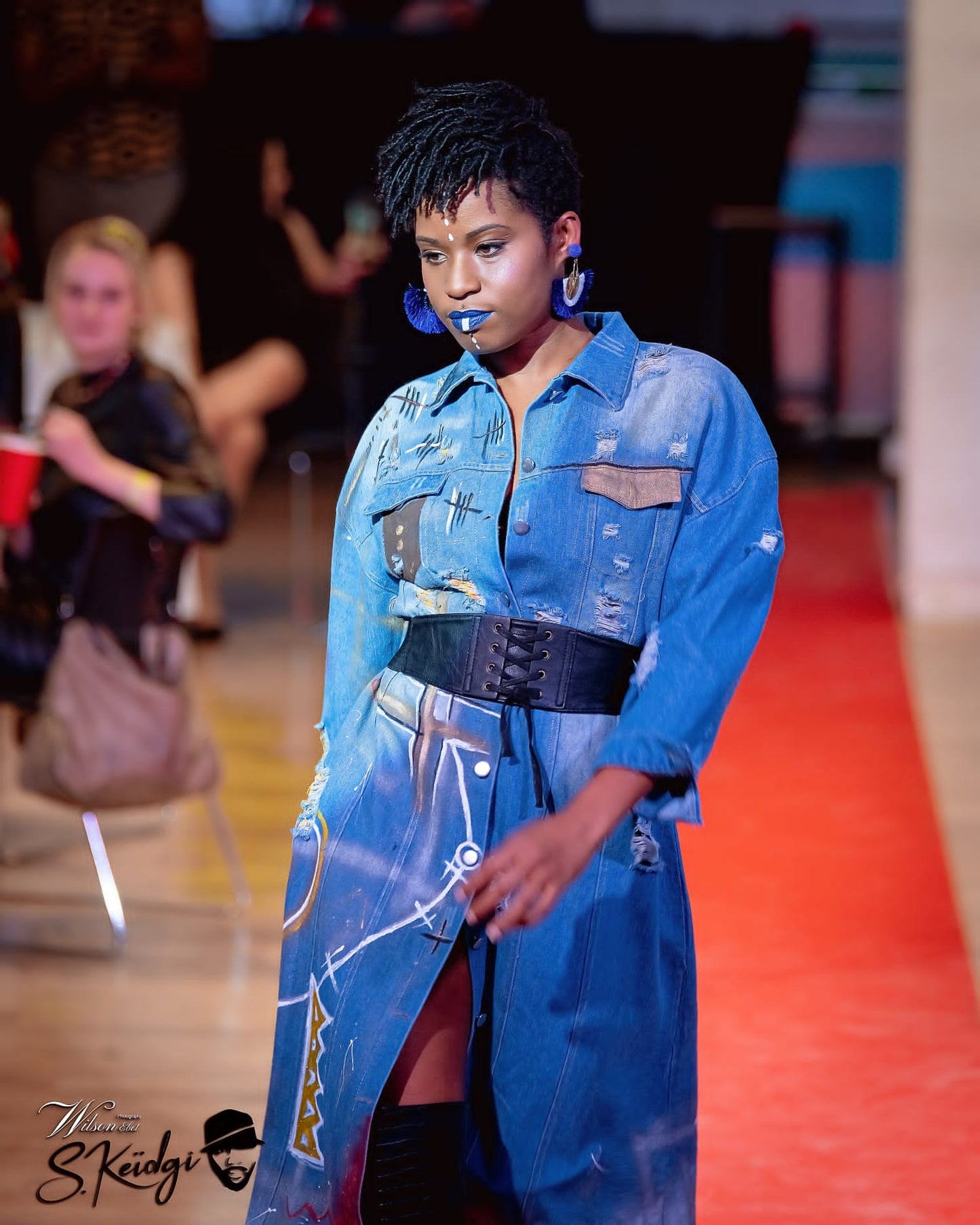 Veste jean personnalisée: Bogolan