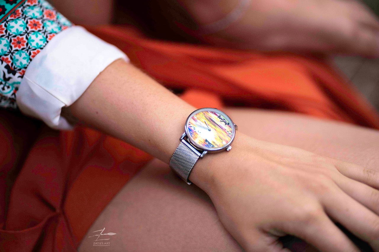 Montre Soleil couchant designed by Zatie's Art