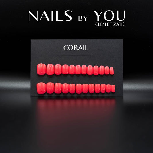 Press on nails CORAIL