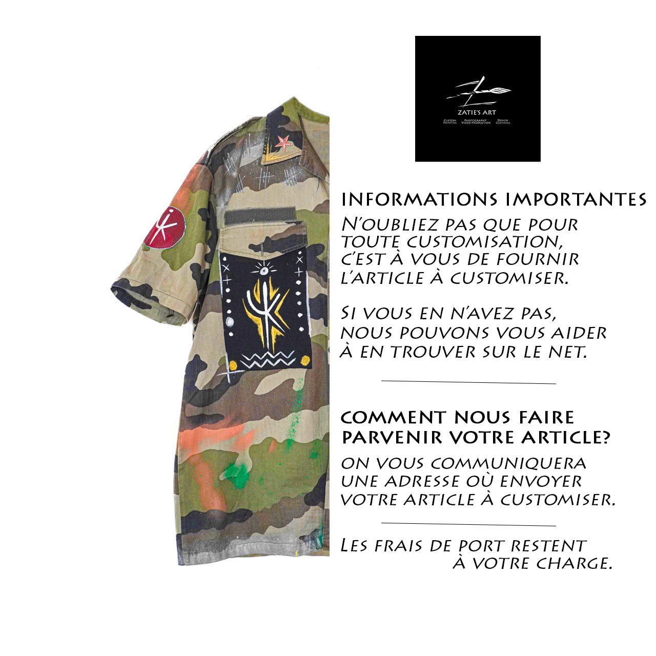 Chemise militaire personnalisée : Africa