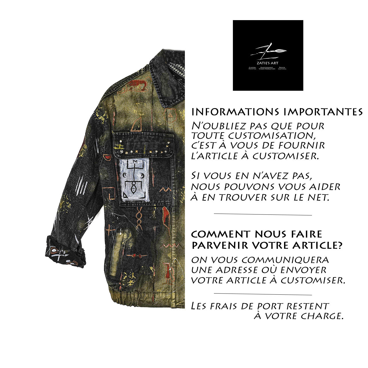 Veste en jean personnalisée: Egypt Light